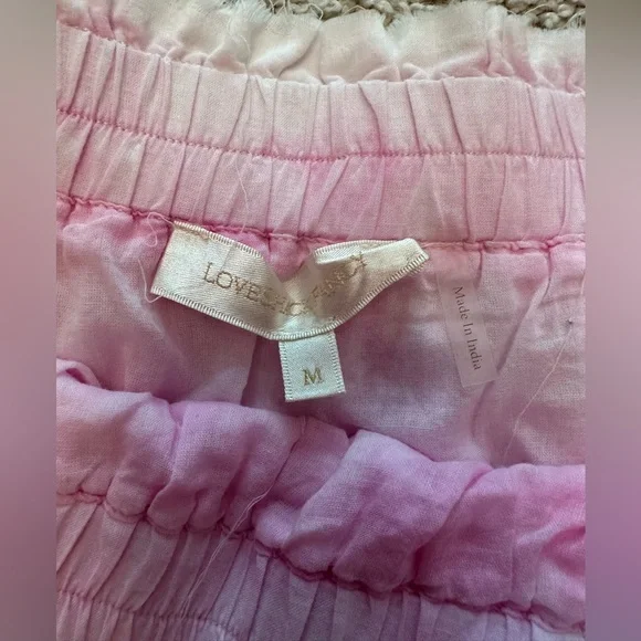 LoveShackFancy Pink Heritage Mini Skirt - Picture 2 of 3